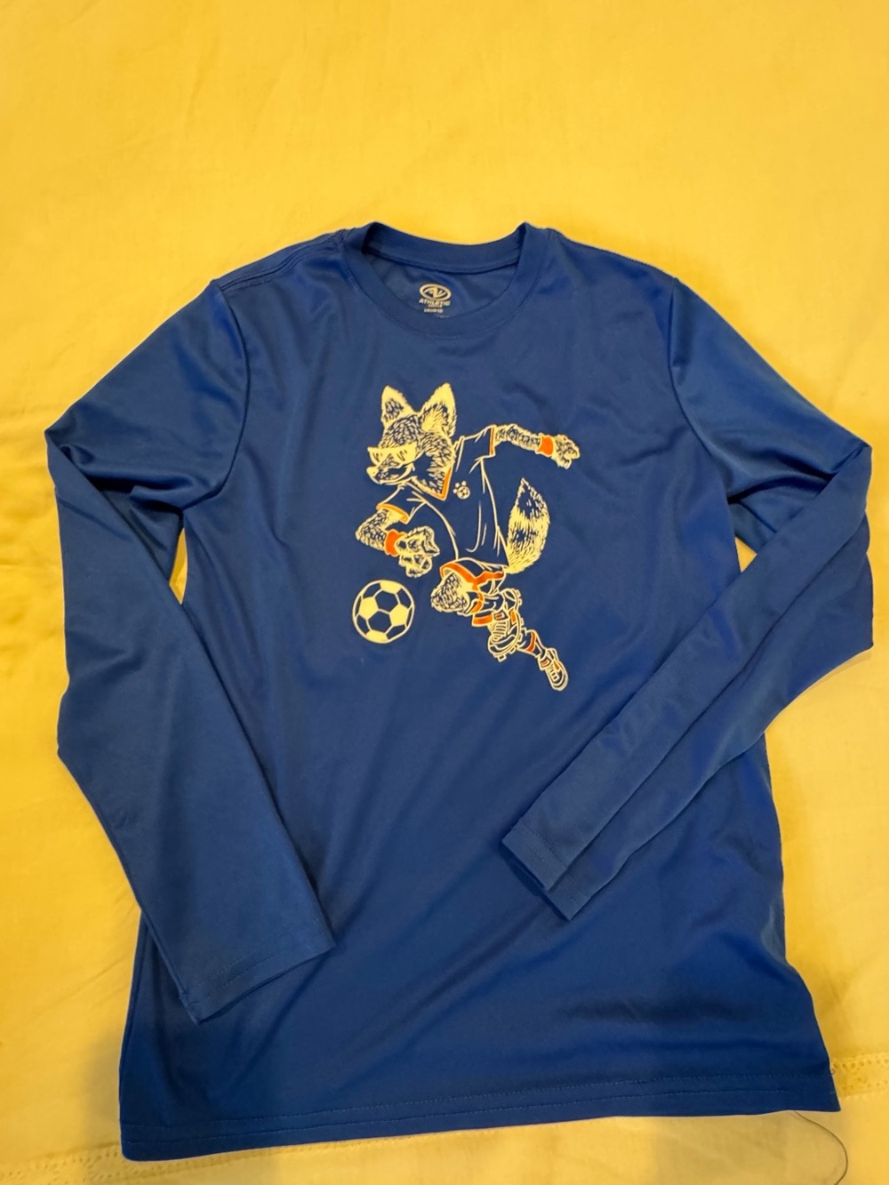 Athletic Works Royal Blue Graphic Long Sleeve Tee